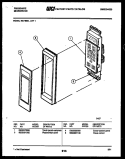 CONTROL PANEL Diagram and Parts List for MCT855L1  Frigidaire Microwave