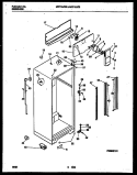 CABINET PARTS Diagram and Parts List for MRT18JRBWO  Uni Refrigerator