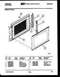 DOOR PARTS Diagram and Parts List for MCT1365L5  Frigidaire Microwave