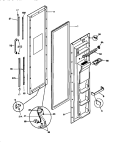 FREEZER DOOR Diagram and Parts List for F45WP26CW1  Frigidaire Refrigerator