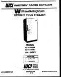 COVER Diagram and Parts List for FU019ARW5  Frigidaire Freezer
