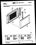 DOOR PARTS Diagram and Parts List for 56-9439-10-02  Tappan Microwave