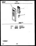 CONTROL PANEL Diagram and Parts List for 56-5363-10-03  Tappan Microwave