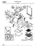 BODY Diagram and Parts List for FGF353CATE  Frigidaire Range