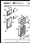 DOOR PARTS Diagram and Parts List for RT171MCW0  Frigidaire Refrigerator