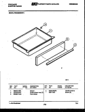 DRAWER PARTS Diagram and Parts List for REGS38BNW4  Frigidaire Range