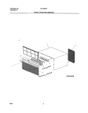 CABINET FRONT AND WRAPPER Diagram and Parts List for FAH106J2T2  Frigidaire Air Conditioner