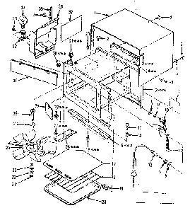 Microwave Parts Diagram and Parts List for 5648878310  Kenmore Microwave