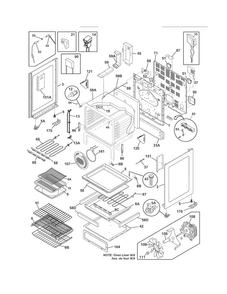 Body Diagram and Parts List for EW30IF60ISB  Electrolux Range