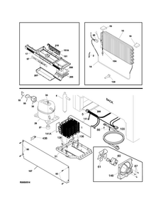 System Diagram and Parts List for E32AR85PQSB  Electrolux Refrigerator