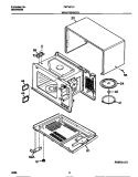 WRAPPER / BODY Diagram and Parts List for FMT157U1B0  Frigidaire Microwave