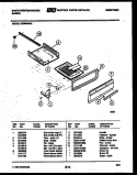 BROILER DRAWER PARTS Diagram and Parts List for GF300NW3  Frigidaire Range