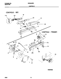 CONTROLS Diagram and Parts List for MRS22WNGD0  Frigidaire Refrigerator