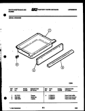 DRAWER PARTS Diagram and Parts List for KS220GD2  Frigidaire Range