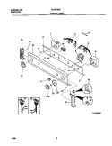P17C0043 CONTROL PANEL Diagram and Parts List for MLXE42RED5  Frigidaire Washer Dryer Combo