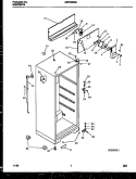 CABINET PARTS Diagram and Parts List for MRT15CRAZ0  Frigidaire Refrigerator