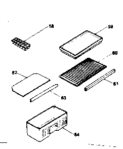 Accessories Diagram and Parts List for 5648963600  Kenmore Refrigerator