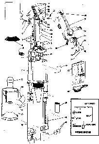 Unit Parts Diagram and Parts List for 2048778290  Kenmore Upright Vacuum