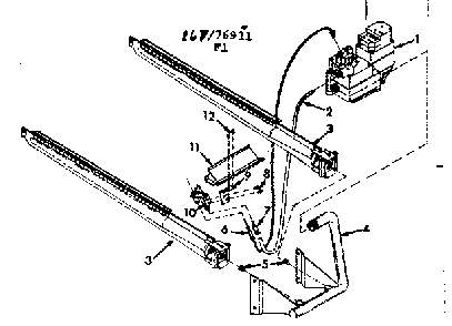 Burner & manifold assembly Diagram and Parts List for 86776911  Frigidaire Air Conditioner