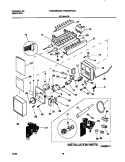 ICE MAKER Diagram and Parts List for FRS20ZRGW0  Frigidaire Refrigerator