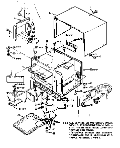 Part Location Diagram of 11018 Maytag Oven cavity