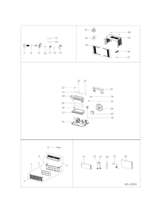 Recommended Spare Parts Diagram and Parts List for 25370062010  Kenmore Air Conditioner