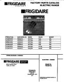 COVER Diagram and Parts List for FED367CCTC  Frigidaire Range