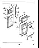 DOOR PARTS Diagram and Parts List for GTL175WV1  Uni Refrigerator