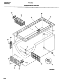 CABINET / CONTROL / SHELVES Diagram and Parts List for FFC07M4AW2  Frigidaire Freezer