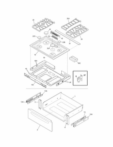 Part Location Diagram of 318221552 Frigidaire GRATE