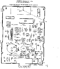 Power And Control Circuit Board Part No. 12356r Diagram and Parts List for 5648858410  Kenmore Microwave
