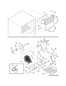 System Diagram and Parts List for MRTG23V9RF0  Frigidaire Refrigerator