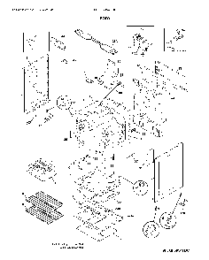 Body Diagram and Parts List for LFGF3054TDE  Frigidaire Range