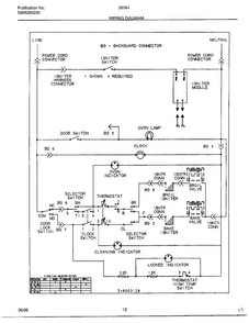 Wiring Diagram Diagram and Parts List for 285847D  Frigidaire Range