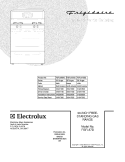 COVER Diagram and Parts List for FGFL67DQG  Frigidaire Range