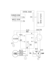 Wiring Diagram Diagram and Parts List for FRA053XT743  Frigidaire Air Conditioner