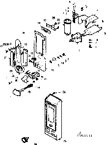 Control Parts Diagram and Parts List for 5649937711  Kenmore Microwave
