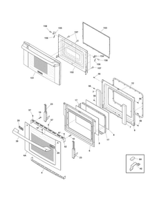 Part Location Diagram of 318586005 Frigidaire HINGE