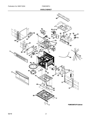 Part Location Diagram of 5304515318 Frigidaire LATCH BOARD