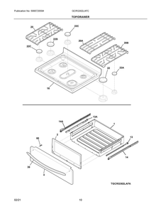 Part Location Diagram of 5304527845 Frigidaire Burner Cable