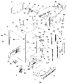 Cabinet Parts Diagram and Parts List for FRT22RHAW0 Z0 Frigidaire Refrigerator