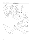 MOTOR / BLOWER / BELT Diagram and Parts List for GCET1031FS1  Frigidaire Washer Dryer Combo