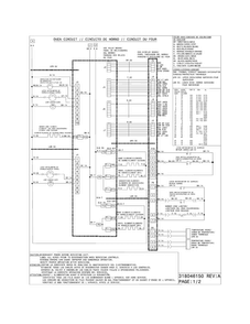 Wiring Diagram Diagram and Parts List for FGEF306TMFE  Frigidaire Range