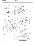 ICE MAKER Diagram and Parts List for MRT15FNGD5  Frigidaire Refrigerator