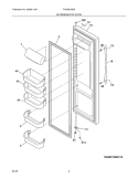 REFRIGERATOR DOOR Diagram and Parts List for PHS39EJSS0  Frigidaire Refrigerator