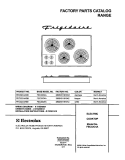 COVER Diagram and Parts List for FEC32C4ASB  Frigidaire Cooktop