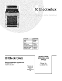 COVER Diagram and Parts List for CEI30GF5GSF  Electrolux Range