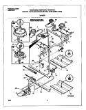 BURNER Diagram and Parts List for FGF376CETJ  Frigidaire Range