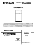 COVER Diagram and Parts List for MRT15CSEW1  Frigidaire Refrigerator