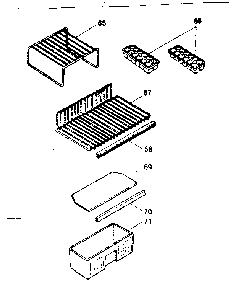 Accessories Diagram and Parts List for 5648962920  Kenmore Refrigerator